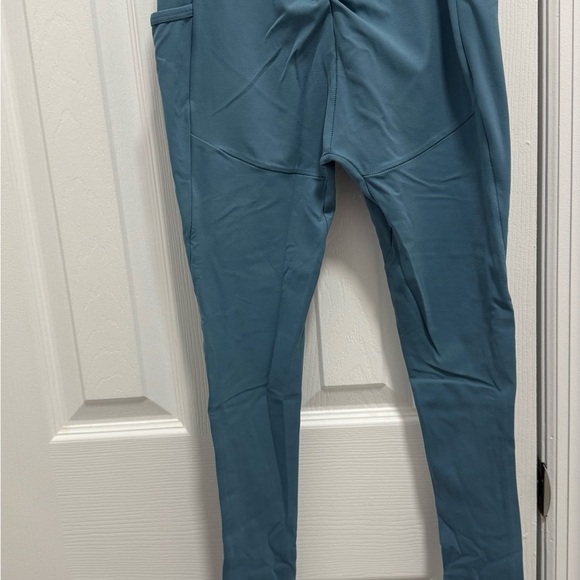 Gymshark Sculpt Teal Blue Side Pocket Scrunch Butt Leggings - Picture 2 of 4